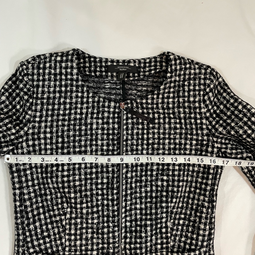 Weekend MaxMara Black and White Checkered Jacket - Picture 6 of 8